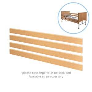 Wooden 2 Bar Side Rail Set in Light Oak